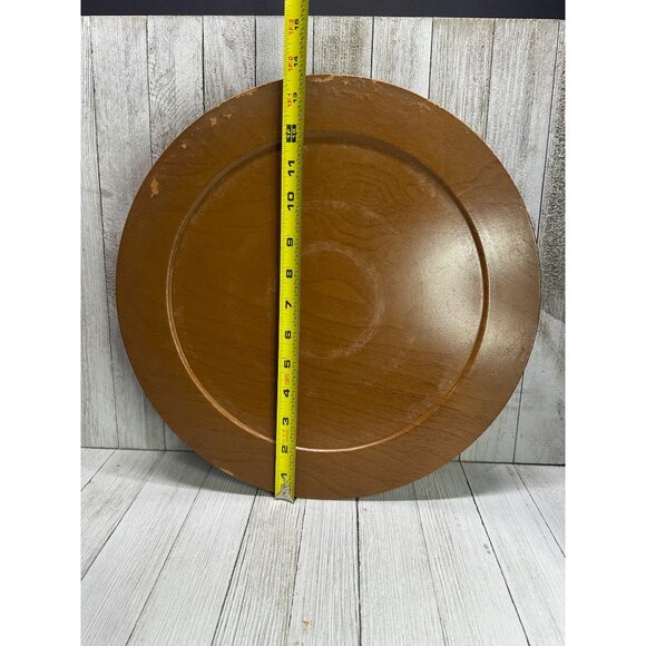 Vtg California Pottery Chips N Dip Lazy Susan Light & Dark Green Serving Set USA - Picture 8 of 9